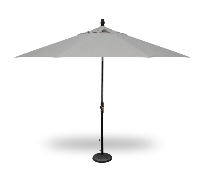 11' Collar Tilt Umbrella Black : outdoor-patio