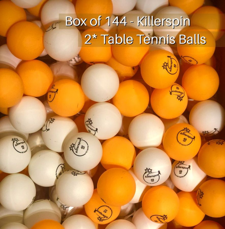 144 Killerspin Table Tennis Balls : game-room