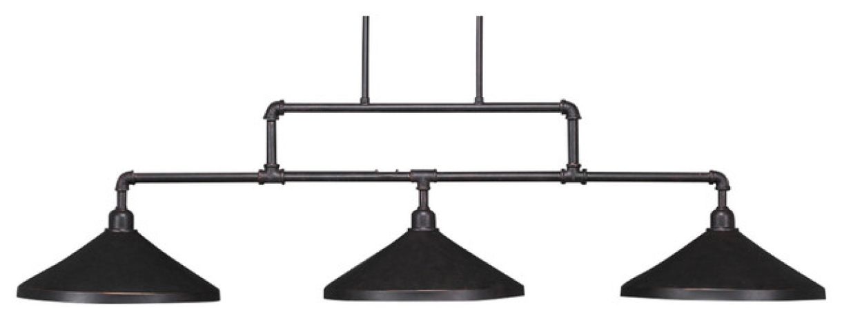 Vintage 3 Light Bar Dark Granite : pool-tables