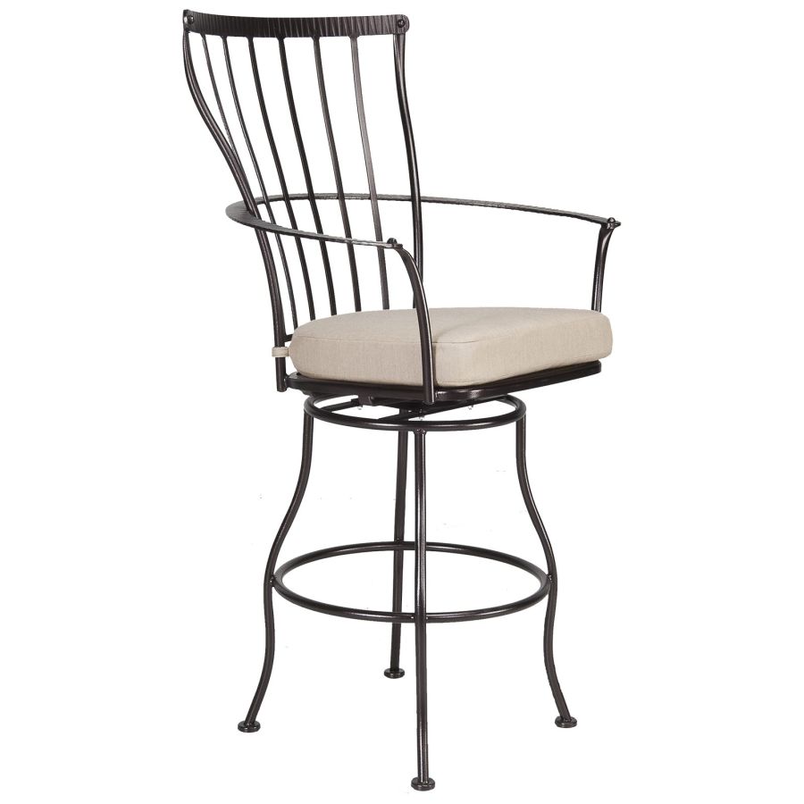 Monterra Swivel Bar Stool With Arms : outdoor-patio