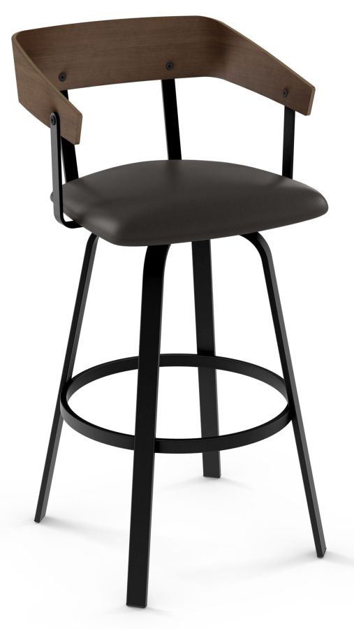 As Shown: 25 Black Coral Finish, EP Licorice Seat Cover w/ 47 Tiramisu Backrest wood