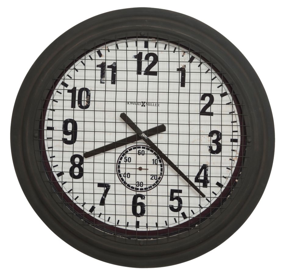 Grid Iron Works Wall Clock : furniture