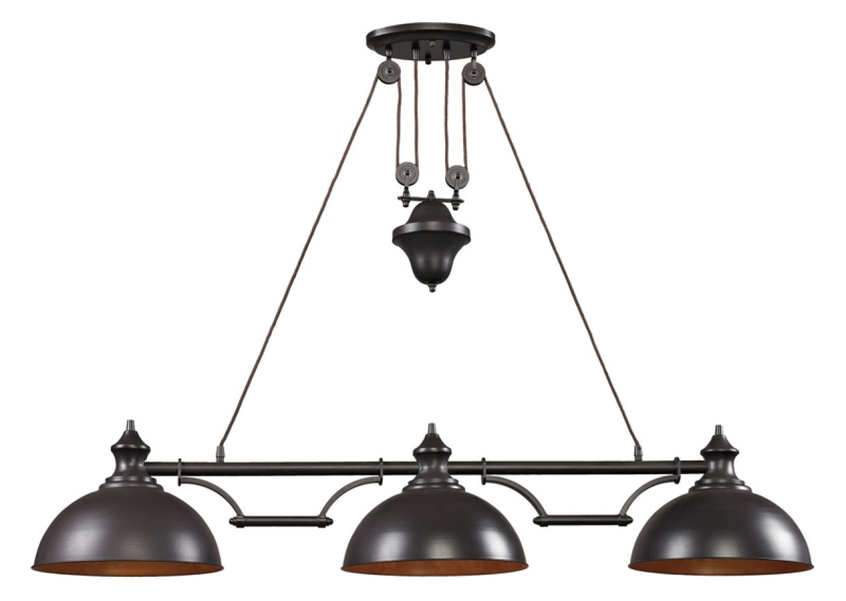 Farmhouse Billiard Light Bronze : pool-tables