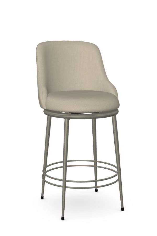 As Shown: 56 Titanium Finish, KT Mushroom Seat Fabric