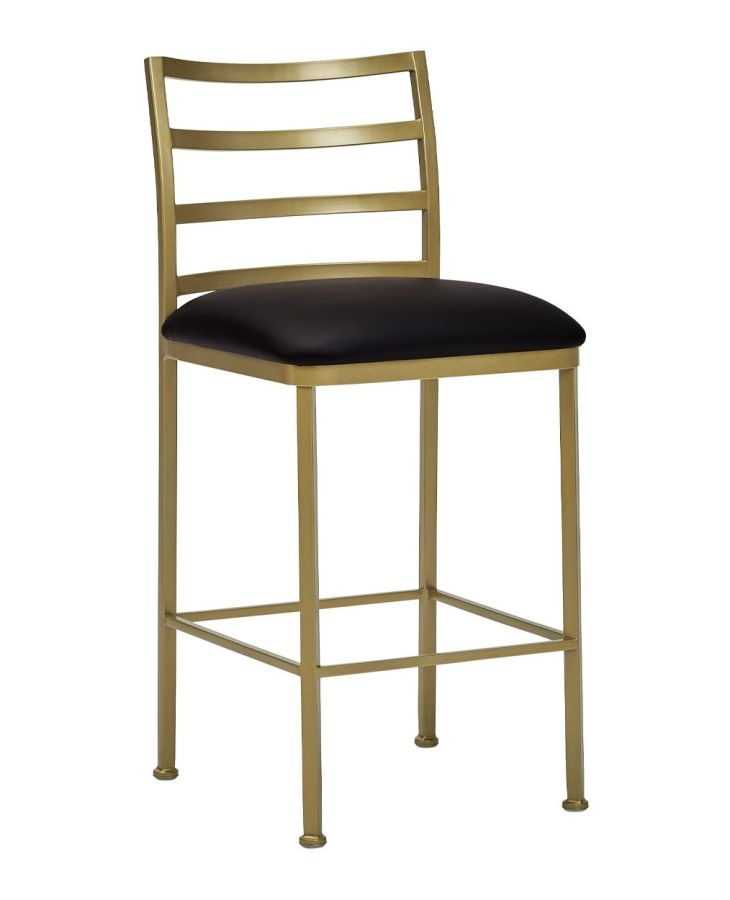 As Shown: Opaque Gold OGD Finish, Dillon Black Seat Fabric 
