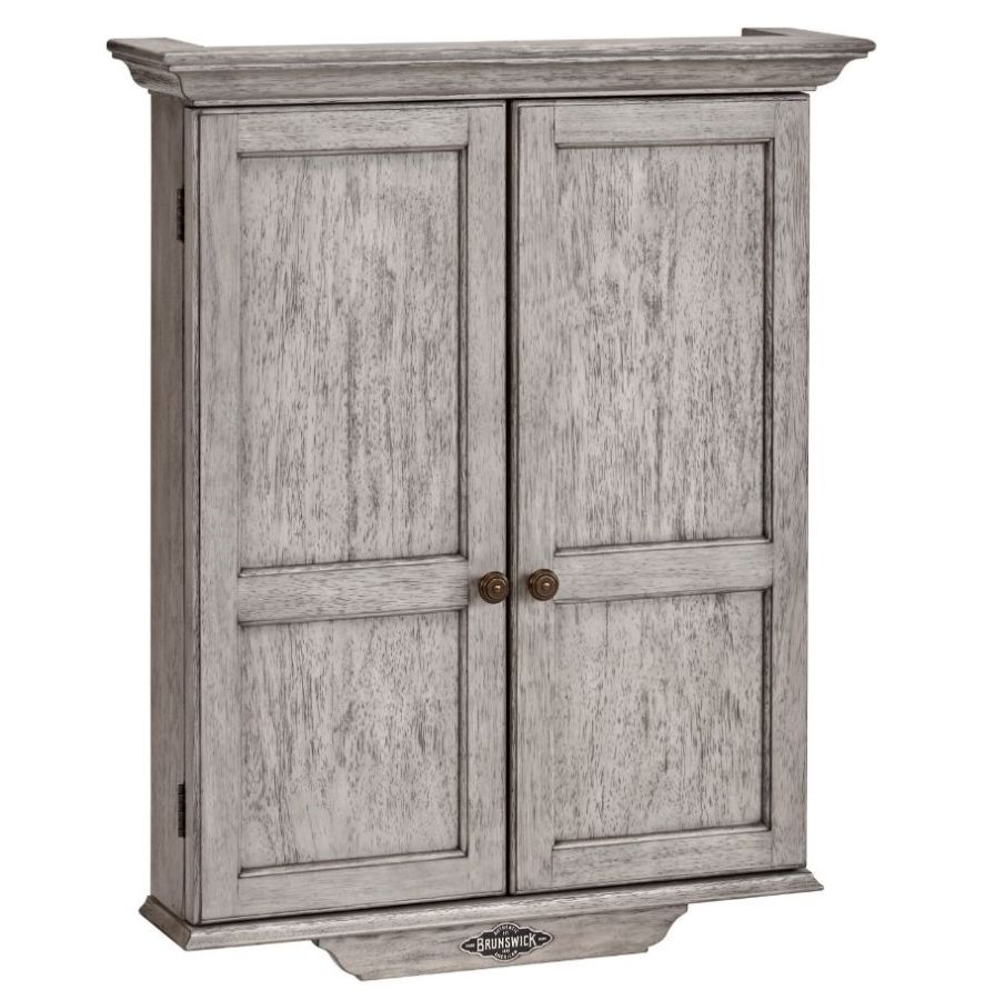 Brunswick Dartboard Cabinet - Rustic Grey : game-room