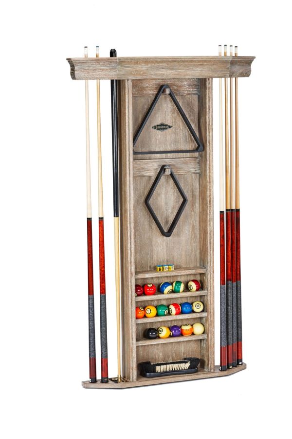 Heritage Wall Rack Driftwood : pool-tables