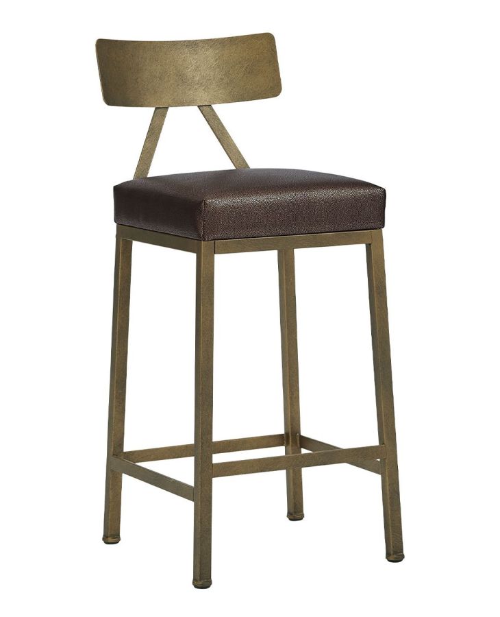 As Shown: Brass Bisque Finish, Halyard Cocoa Seat Covering