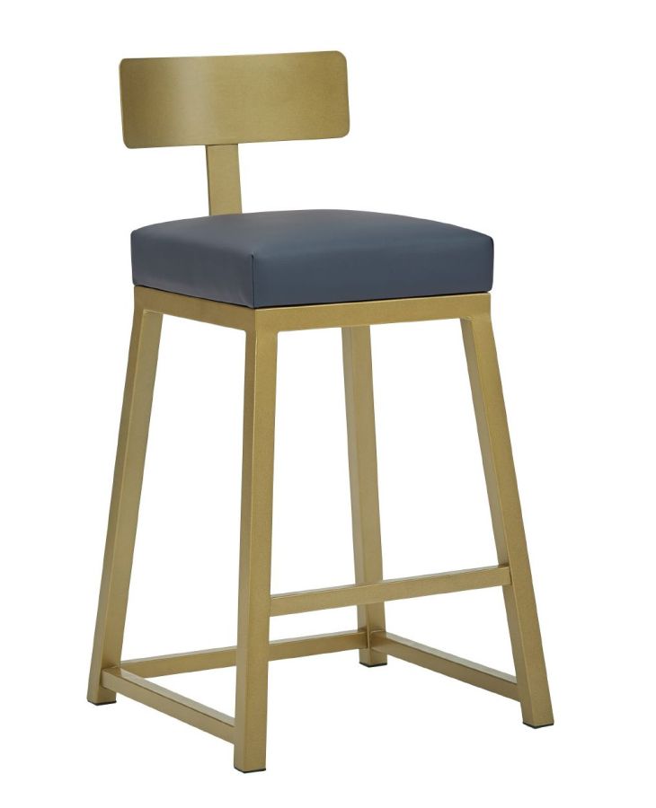 As Shown: Opaque Gold Finish, Dillon Williamsburgh Seat Covering.