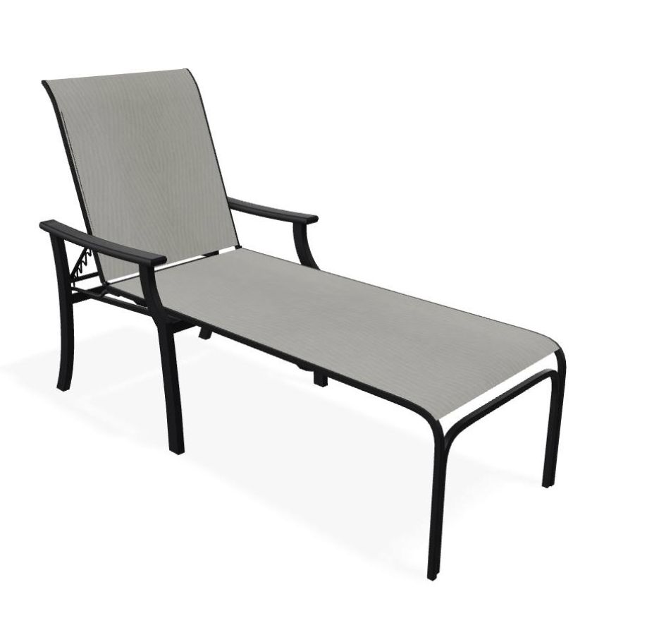 St. Catherine 4 Position Lay-flat Chaise w MGP Arms : outdoor-patio