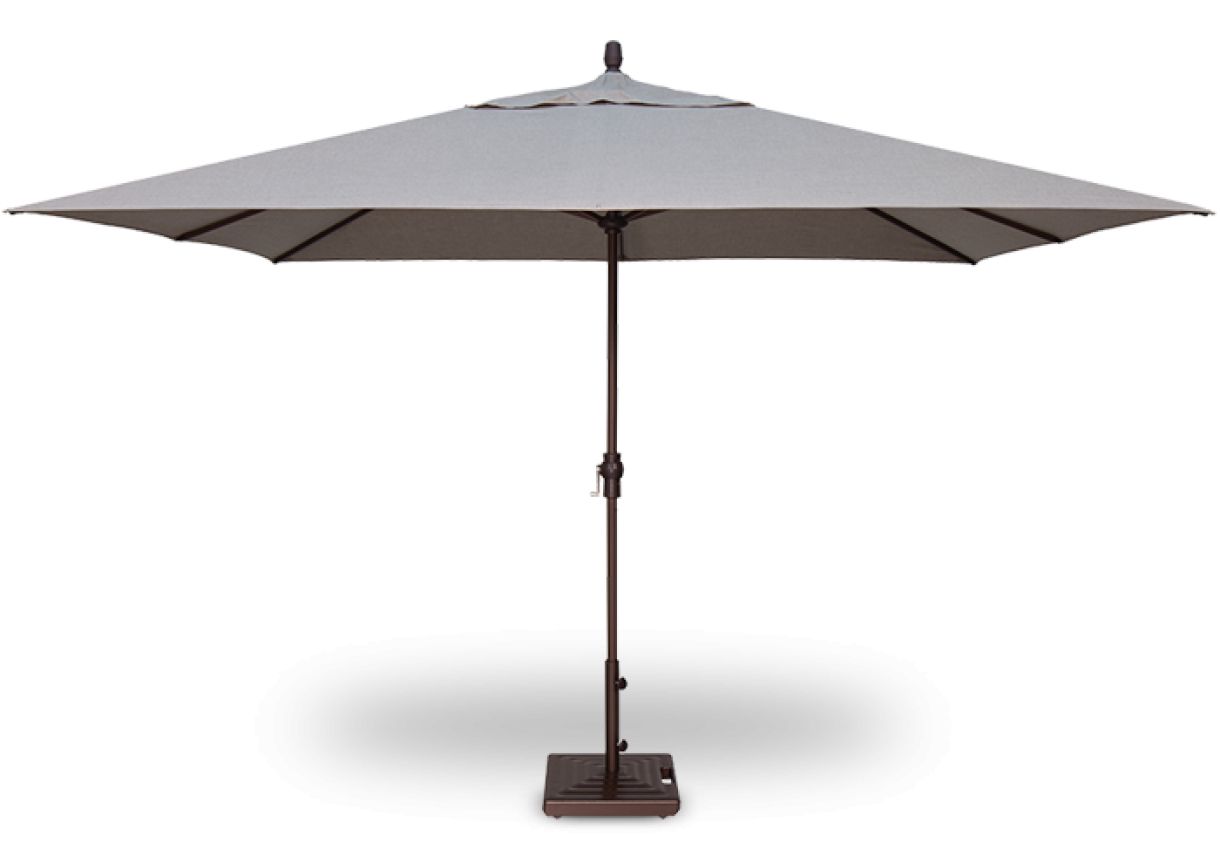 8' x 11' Crank Lift Umbrella : outdoor-patio