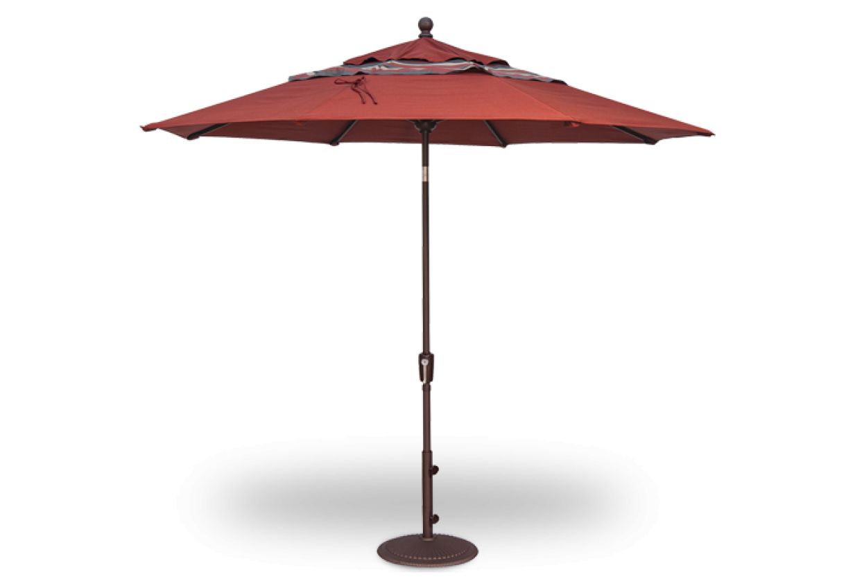 9' Push Button Tilt Umbrella : outdoor-patio