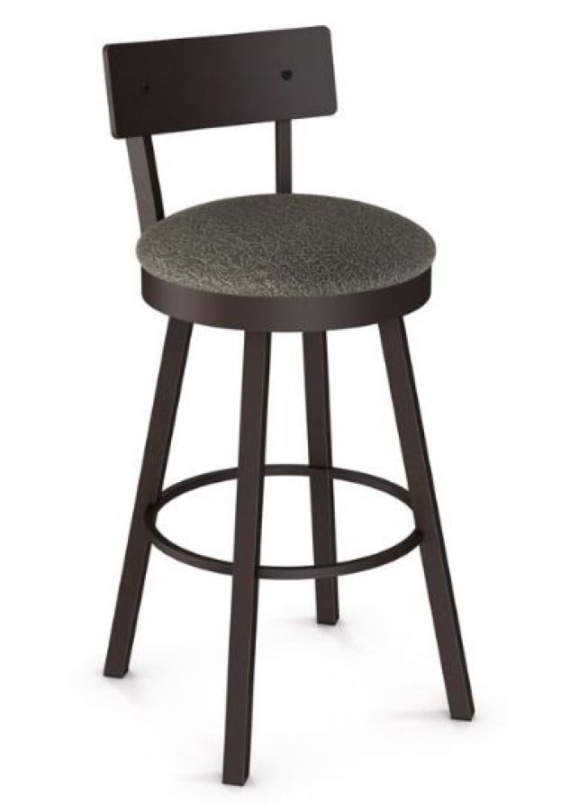 Lauren - Upholstered Seat/Metal Backrest : barstool