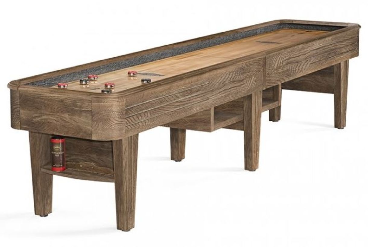 Andover II Shuffleboard table Rustic Dark brown 14' : game-room