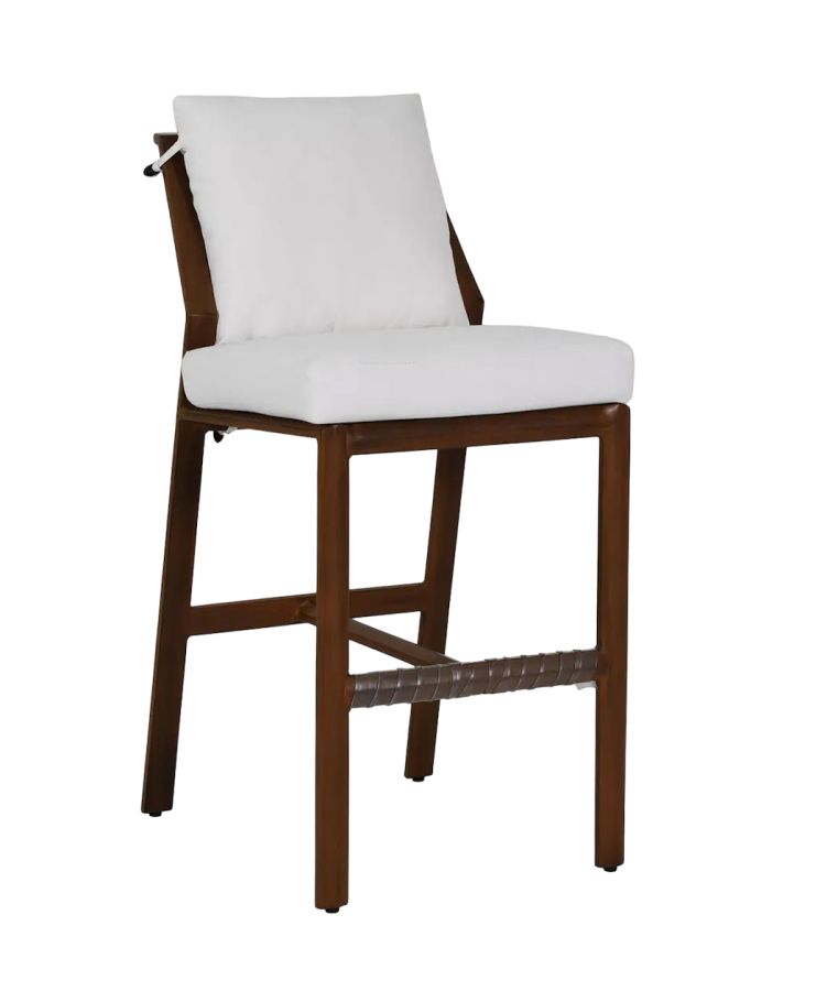 Berkeley Cushioned Armless Bar Stool : outdoor-patio