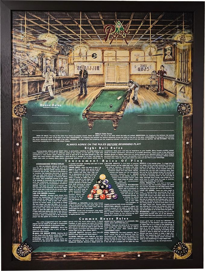 Billiard Rules Deco : furniture