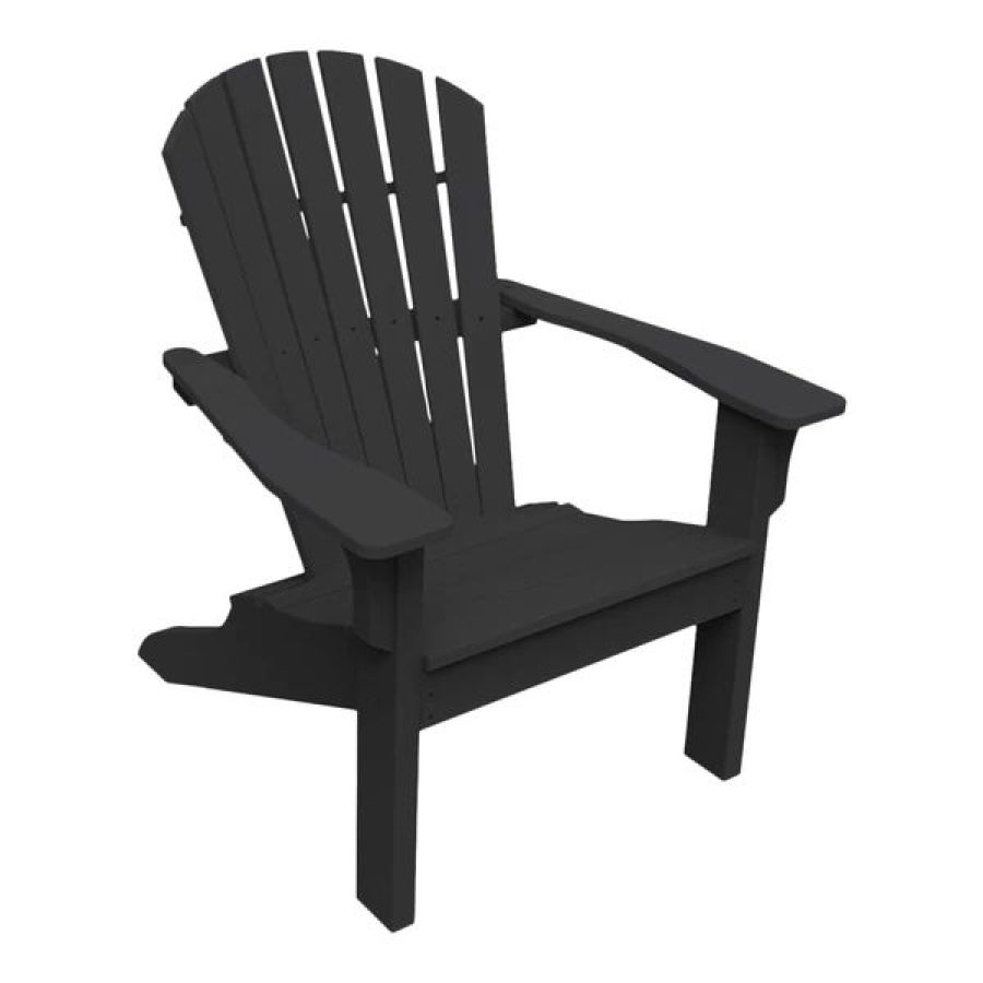 Shellback Adirondack Chair Black : outdoor-patio
