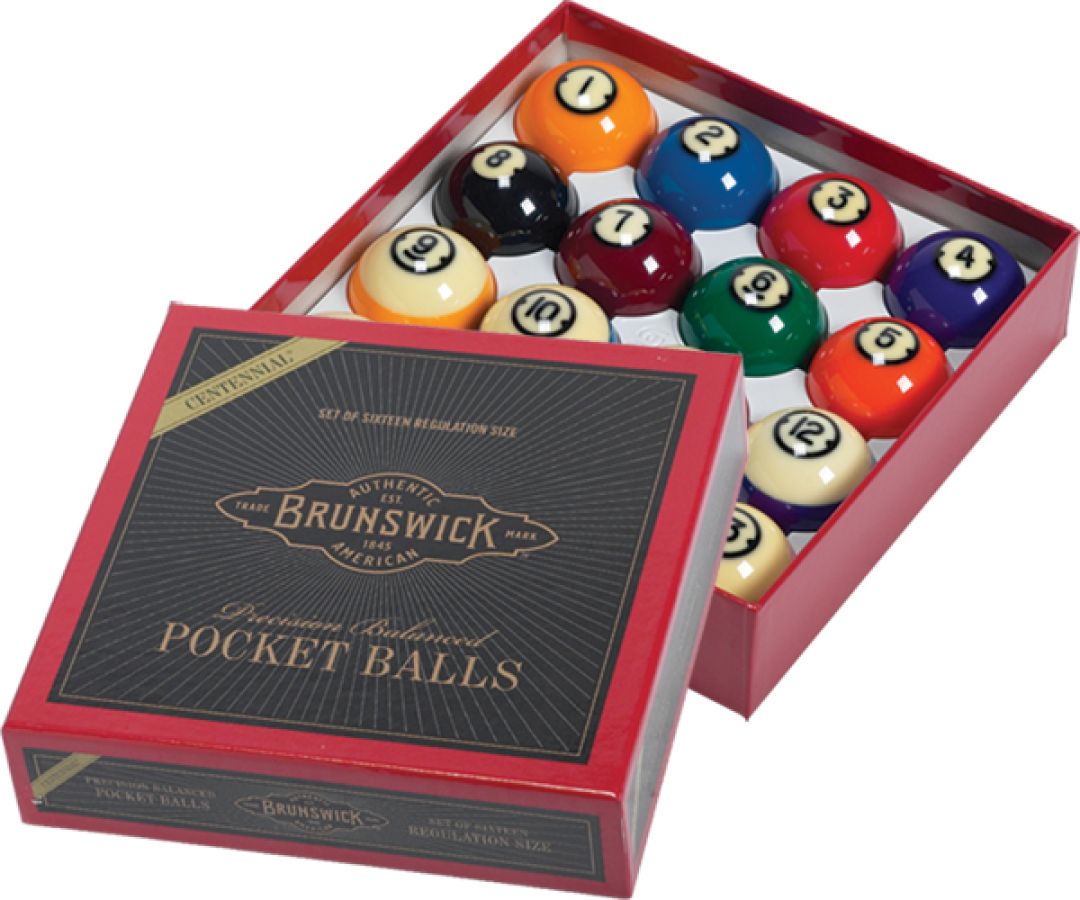 Brunswick Centennial Pool Ball Set : pool-tables