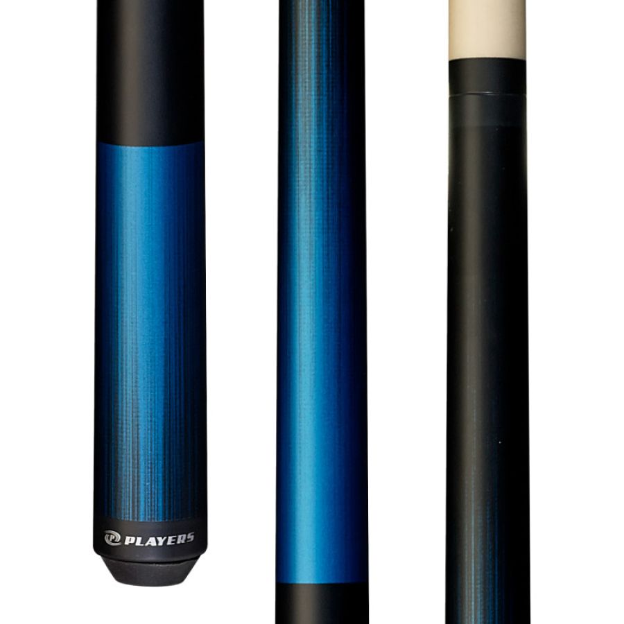 Players C702 Badass Blue Stealth Matte Finish 2pc Pool Cue : pool-tables