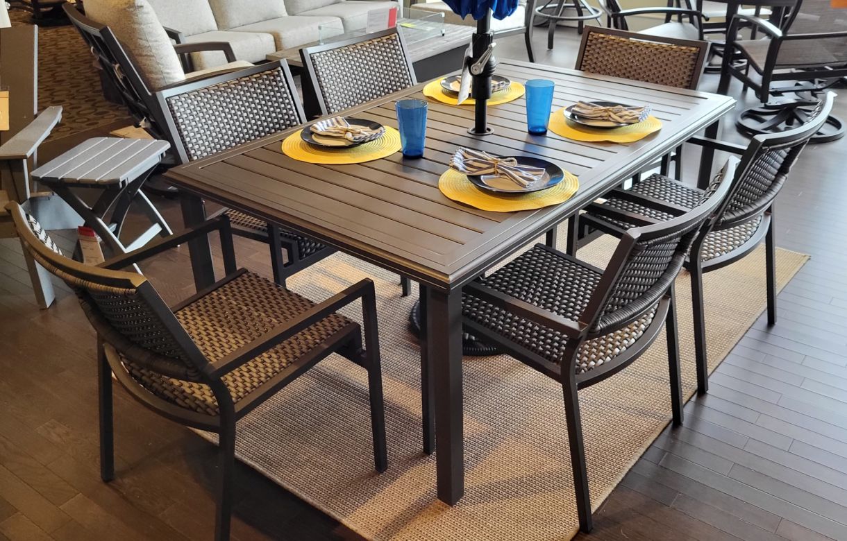 Cabana Club Woven Dining Graphite : outdoor-patio