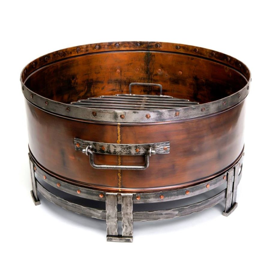 Copperstone 32 in. Round Firepit : outdoor-patio