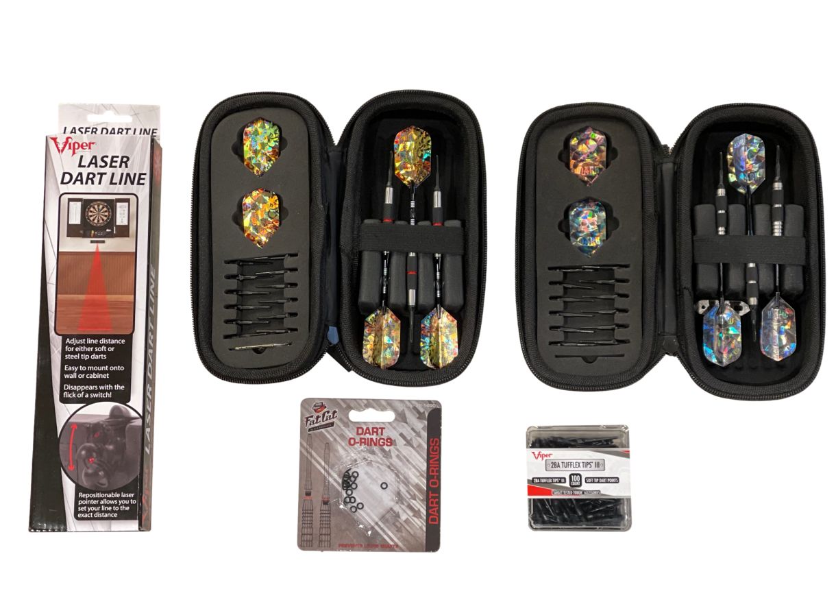 Deluxe Soft Tip Dart Accessory Package : game-room