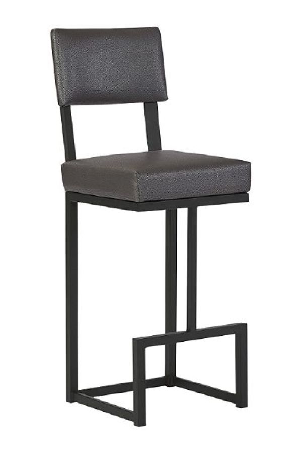 As Shown: Aged Iron Finish, Halyard Pewter Seat Covering