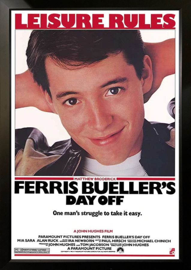Ferris Bueller's Day Off Movie Poster : furniture