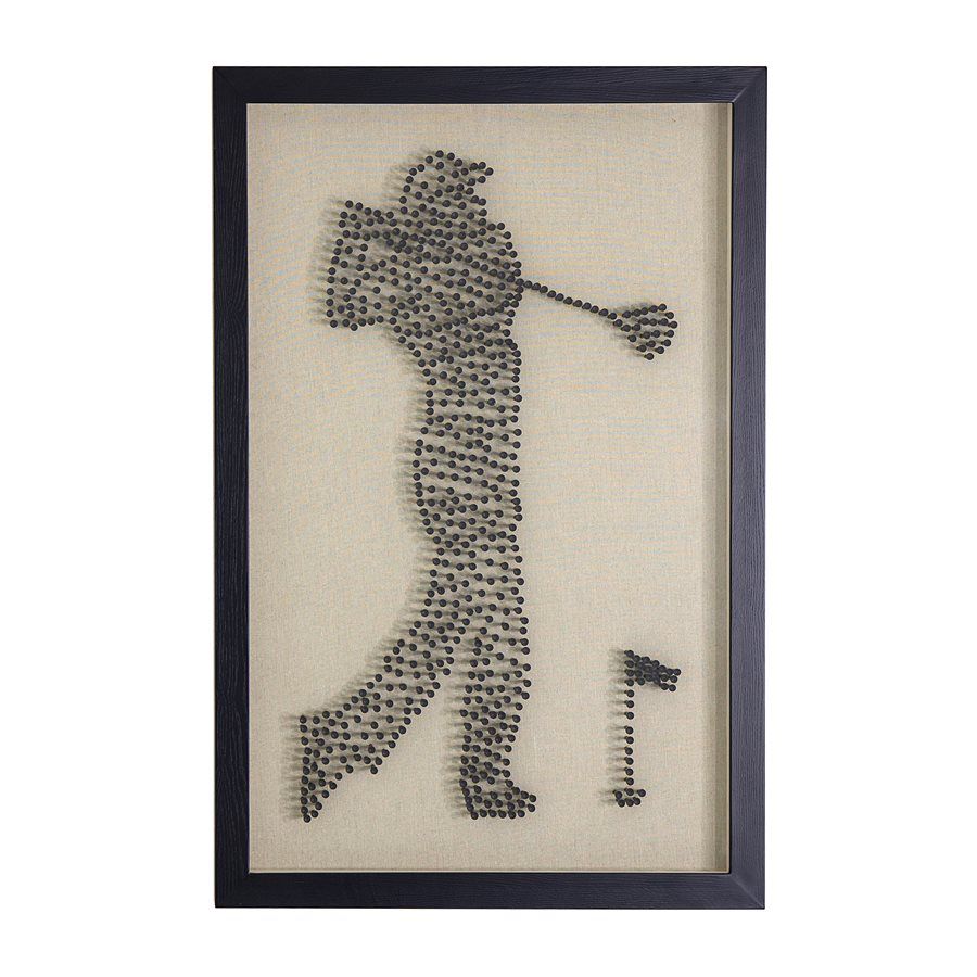 Golfer Shadow Box : furniture