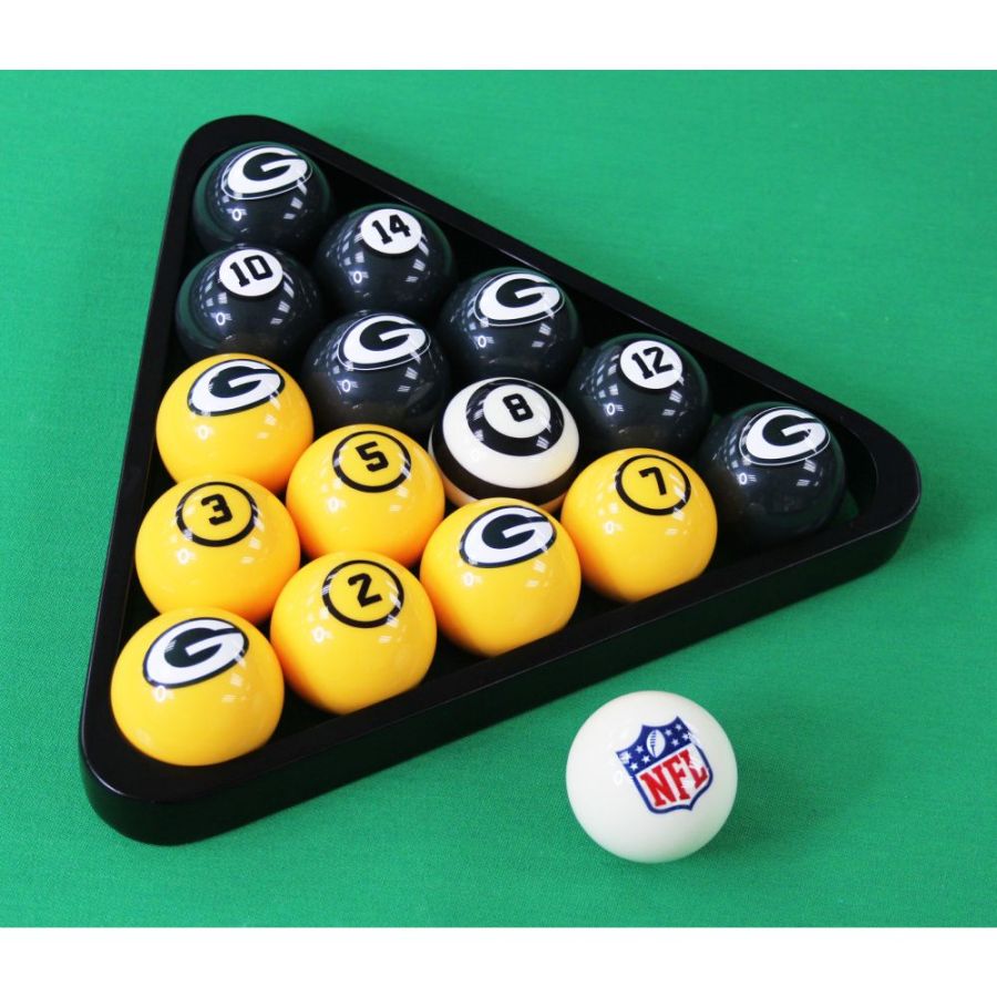 NFL Green Bay Packers Pool Ball Set : pool-tables