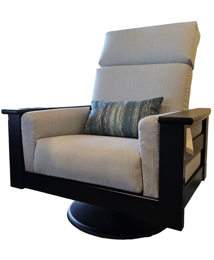 Leeward Premier Cushion Swivel Rocker Black Bliss Dew-A : outdoor-patio