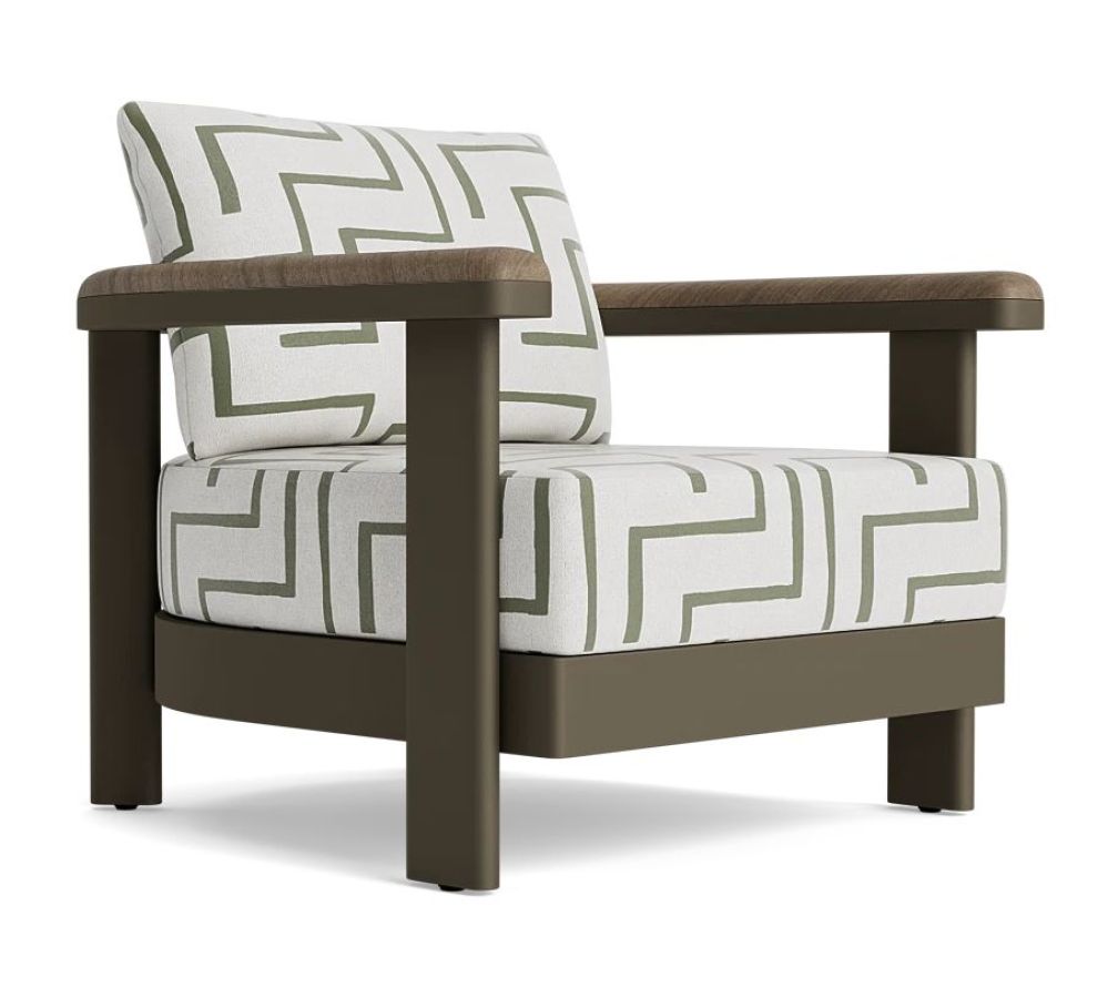 Luca Lounge Chair w/Teak : outdoor-patio