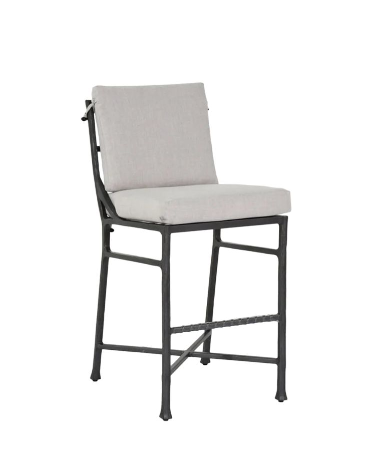 Marquis Cushioned Armless Bar Stool : outdoor-patio