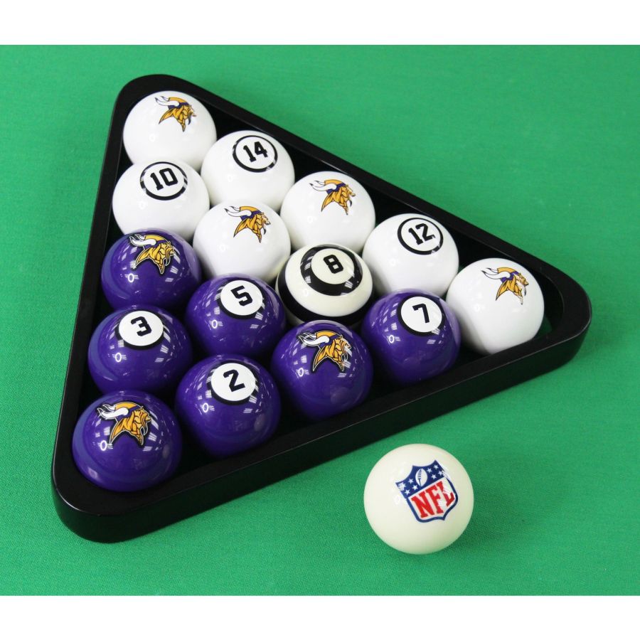 NFL MN Vikings Pool Ball Set : pool-tables