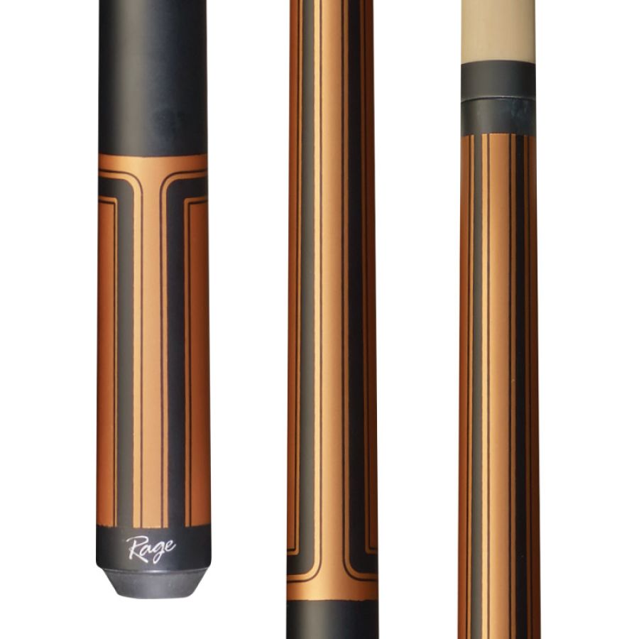 Rage RG103 Copperhead Black Racing 2pc Pool Cue : pool-tables