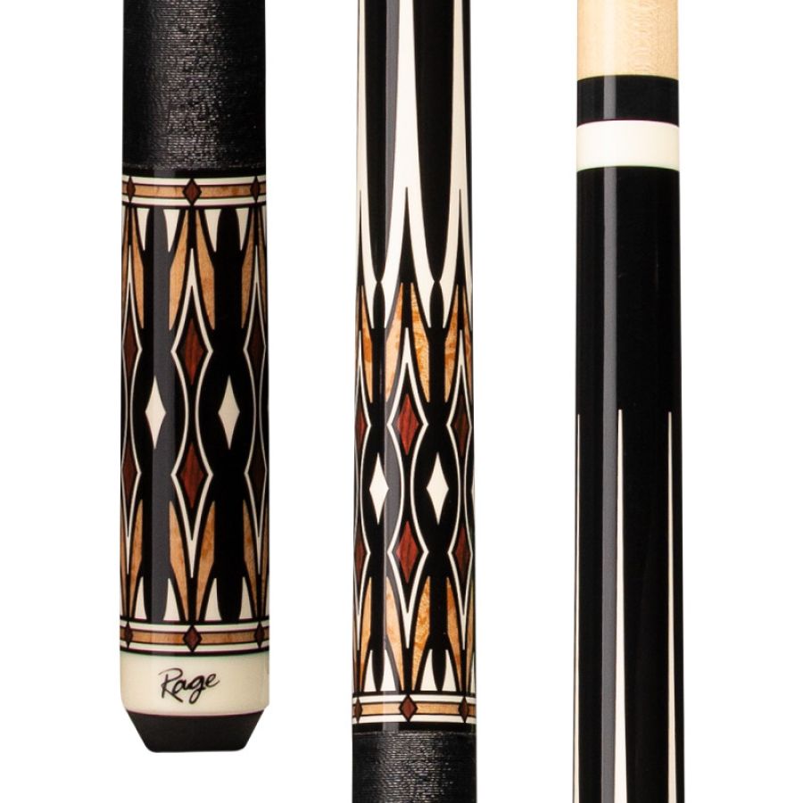 Rage RG216 Cocobolo IMT Ivory Graphic 2pc Pool Cue : pool-tables