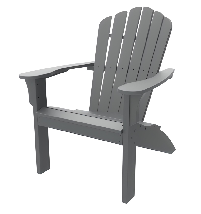 Coastline Harbor View Adirondack Chair Charcoal : outdoor-patio