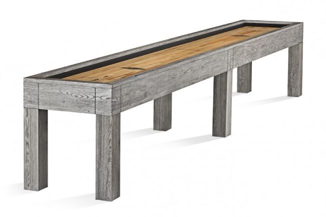 Sanibel Shuffleboard table Rustic Grey 14' : game-room