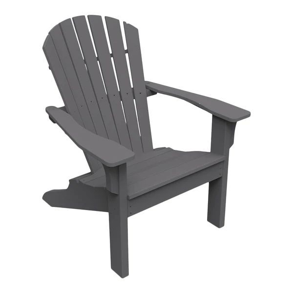 Shellback Adirondack Chair Charcoal : outdoor-patio