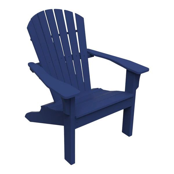 Shellback Adirondack Chair Navy : outdoor-patio